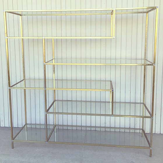 Gold Metal Shelving Bar Rack